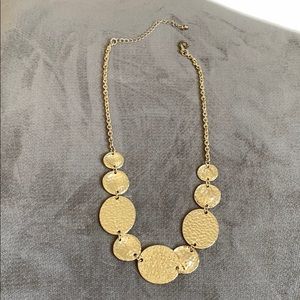 Gold Circle Statement Necklace